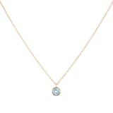 Goldsmiths 9ct Yellow Gold Aquamarine Birthstone Pendant