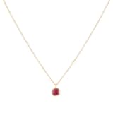 Goldsmiths 9ct Yellow Gold Ruby Birthstone Pendant