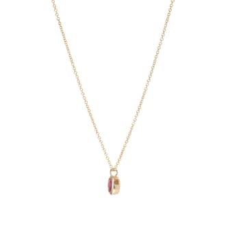 Goldsmiths 9ct Yellow Gold Ruby Birthstone Pendant