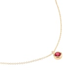 Goldsmiths 9ct Yellow Gold Ruby Birthstone Pendant