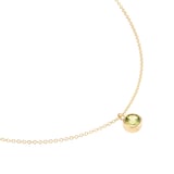 Goldsmiths 9ct Yellow Gold Peridot Birthstone Pendant