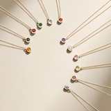 Goldsmiths 9ct Yellow Gold Peridot Birthstone Pendant