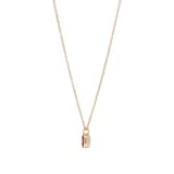 Goldsmiths 9ct Yellow Gold Pink Tourmaline Birthstone Pendant