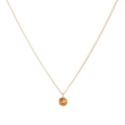 12143762 - 9ct Yellow Gold Citrine Birthstone Pendant