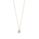Goldsmiths 9ct Yellow Gold Tanzanite Birthstone Pendant