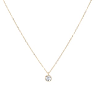 Goldsmiths 9ct Yellow and White Gold Diamond Birthstone Pendant