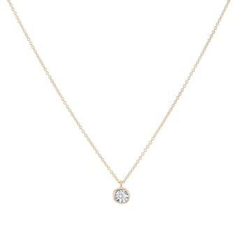 9ct Yellow and White Gold Diamond Birthstone Pendant  