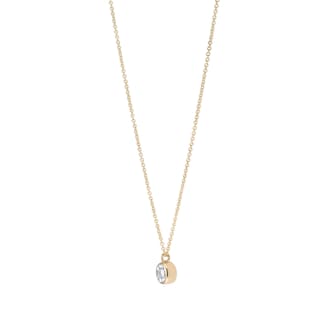 Goldsmiths 9ct Yellow and White Gold Diamond Birthstone Pendant