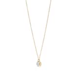 Goldsmiths 9ct Yellow and White Gold Diamond Birthstone Pendant