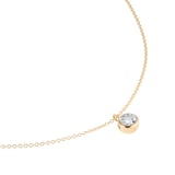 Goldsmiths 9ct Yellow and White Gold Diamond Birthstone Pendant