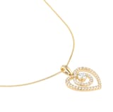 Mappin & Webb 18ct Yellow Gold 0.35cttw Diamond Heart Pendant
