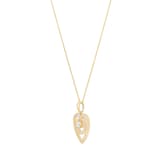 Mappin & Webb 18ct Yellow Gold 0.35cttw Diamond Heart Pendant