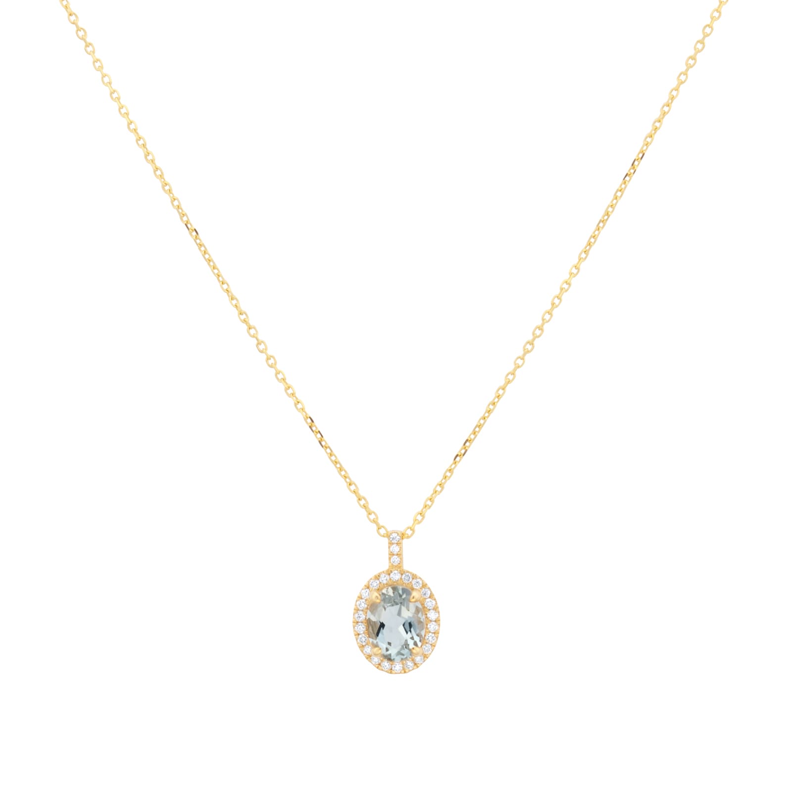 Mappin 
Webb 18ct Yellow Gold Green Amethyst 
0.13cttw Diamond Pendant