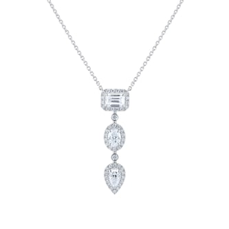 Mappin 
Webb Amelia 18ct White Gold 2.40cttw Diamond Pendant