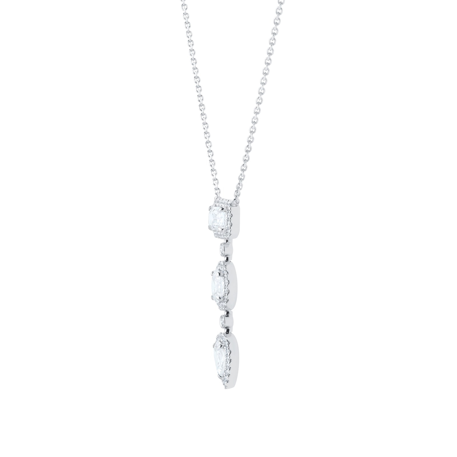 Mappin & Webb Amelia 18ct White Gold 2.40cttw Diamond Pendant