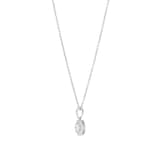 Goldsmiths 9ct White Gold 0.30cttw Brilliant Cut Diamond Halo Pendant