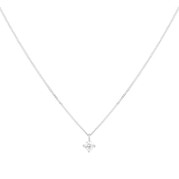 12143788 - 9ct White Gold 0.20cttw Brilliant Cut Diamond Solitaire Pendant