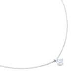 Goldsmiths 9ct White Gold 0.20cttw Brilliant Cut Diamond Solitaire Pendant