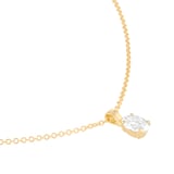 Mappin & Webb 18ct Yellow Gold 0.70cttw GIA Oval Cut Diamond Pendant