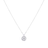 Goldsmiths 9ct White Gold 0.10cttw Diamond Halo Pendant