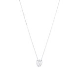 Goldsmiths 9ct White Gold Diamond Heart Pendant