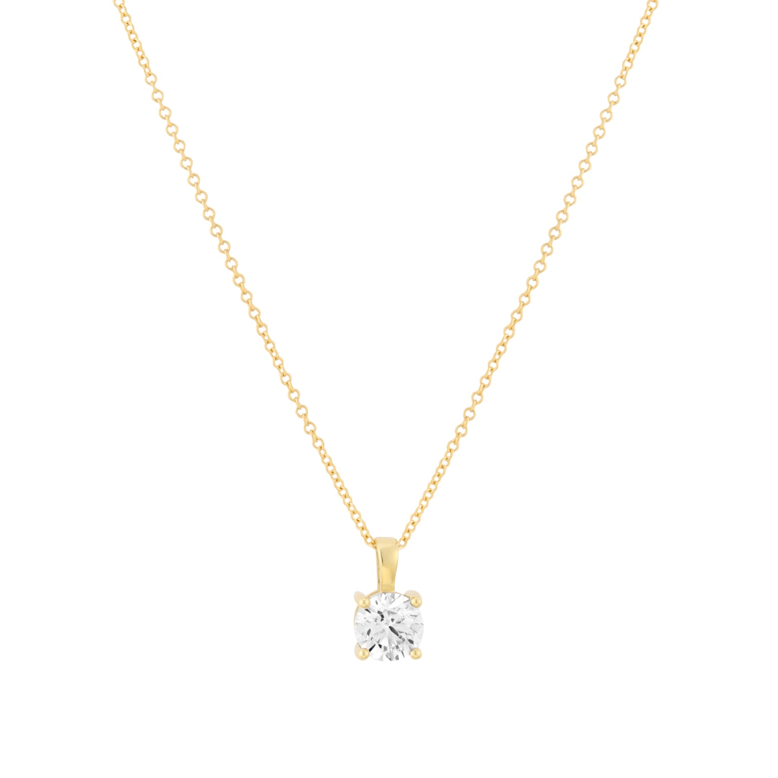 Mappin & Webb Libretto 18ct Yellow Gold 0.70cttw Diamond Pendant
