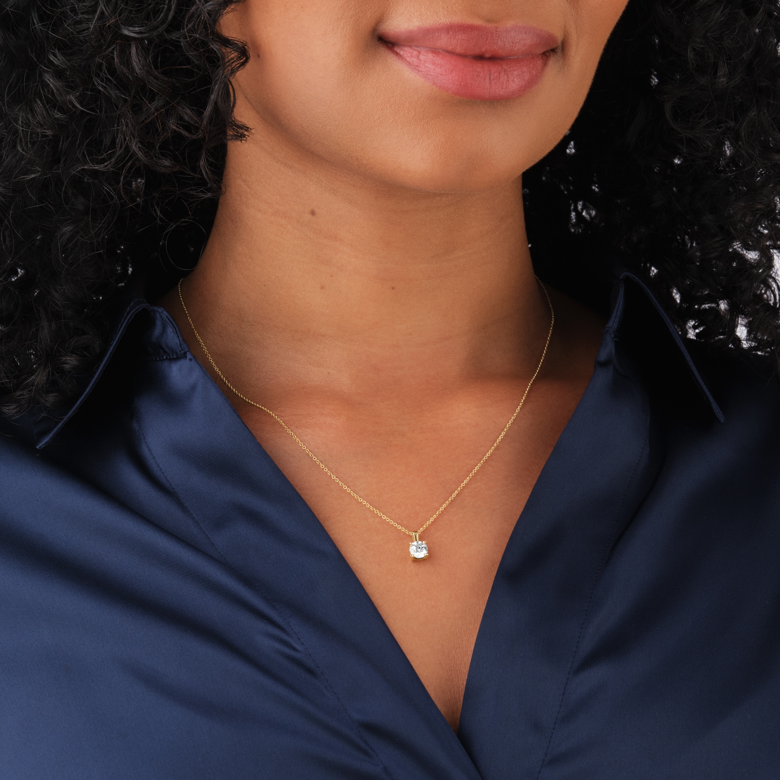 Mappin & Webb Libretto 18ct Yellow Gold 0.70cttw Diamond Pendant