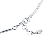 Mappin & Webb 18ct White Gold 0.77cttw Diamond Bezel Set Drop Pendant