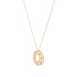 Goldsmiths 9ct Yellow Gold 0.25cttw Diamond Double Row Circle Pendant