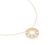 Goldsmiths 9ct Yellow Gold 0.25cttw Diamond Double Row Circle Pendant