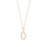 Goldsmiths 9ct Yellow Gold 0.15cttw Diamond Circle Pendant