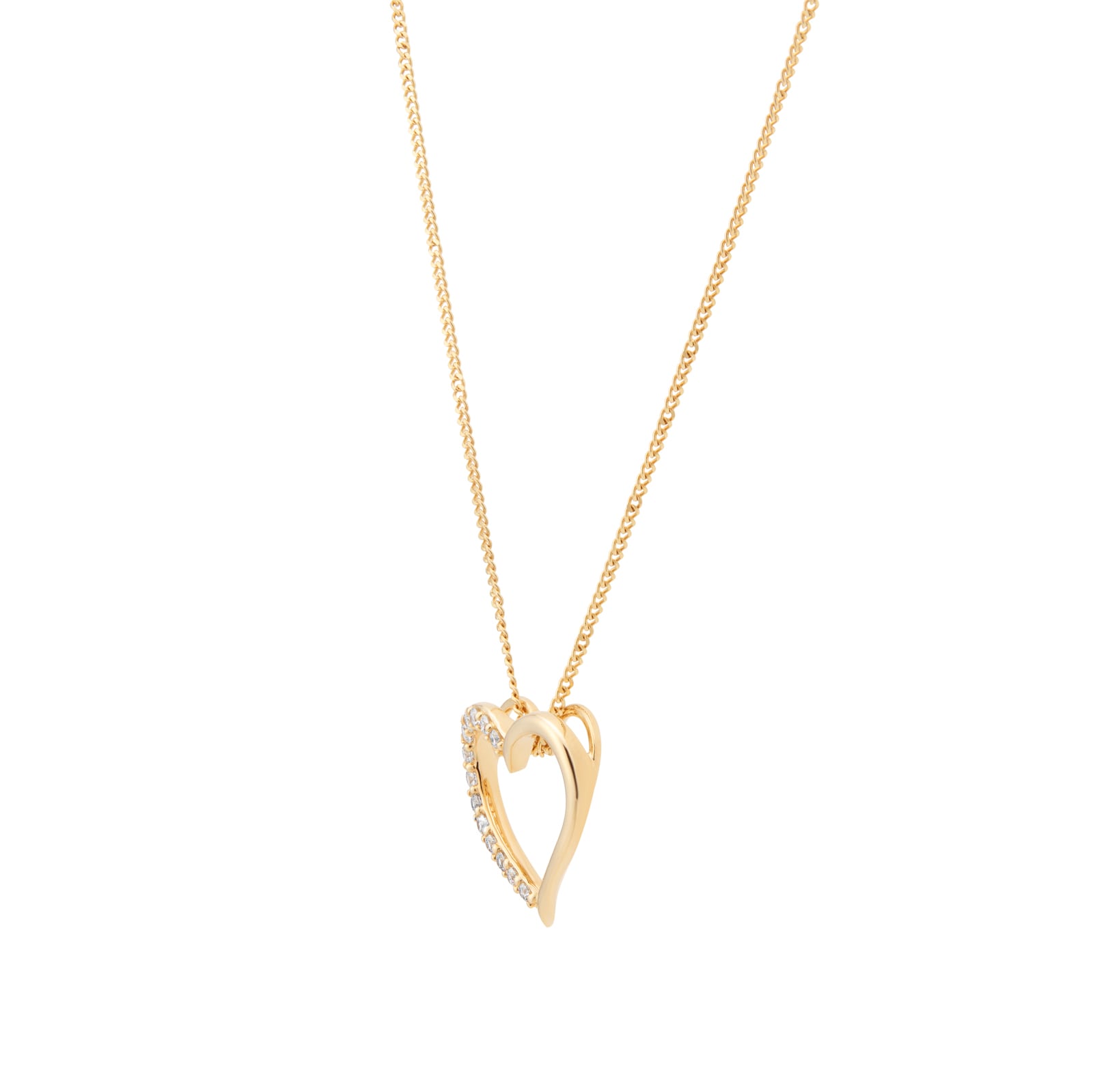Goldsmiths 9ct Yellow Gold 0.10cttw Diamond Heart Pendant Goldsmiths 9ct Yellow Gold 0.10cttw Diamond Heart Pendant