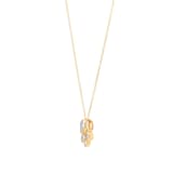 Goldsmiths 9ct Yellow Gold 0.18cttw Diamond Illusion Bezel Pendant