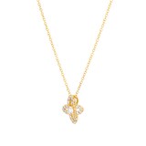 Mappin & Webb 18ct Yellow Gold 0.47cttw Diamond Floral Pendant