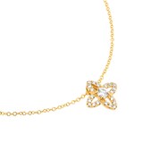 Mappin & Webb 18ct Yellow Gold 0.47cttw Diamond Floral Pendant