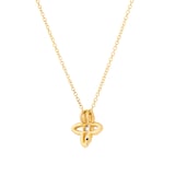 Mappin & Webb 18ct Yellow Gold 0.47cttw Diamond Floral Pendant