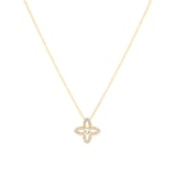 Mappin & Webb 18ct Yellow Gold 0.47cttw Diamond Floral Pendant