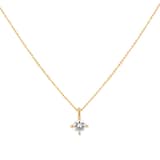 Goldsmiths 9ct Yellow Gold 0.15cttw Brilliant Cut Diamond Solitaire Pendant
