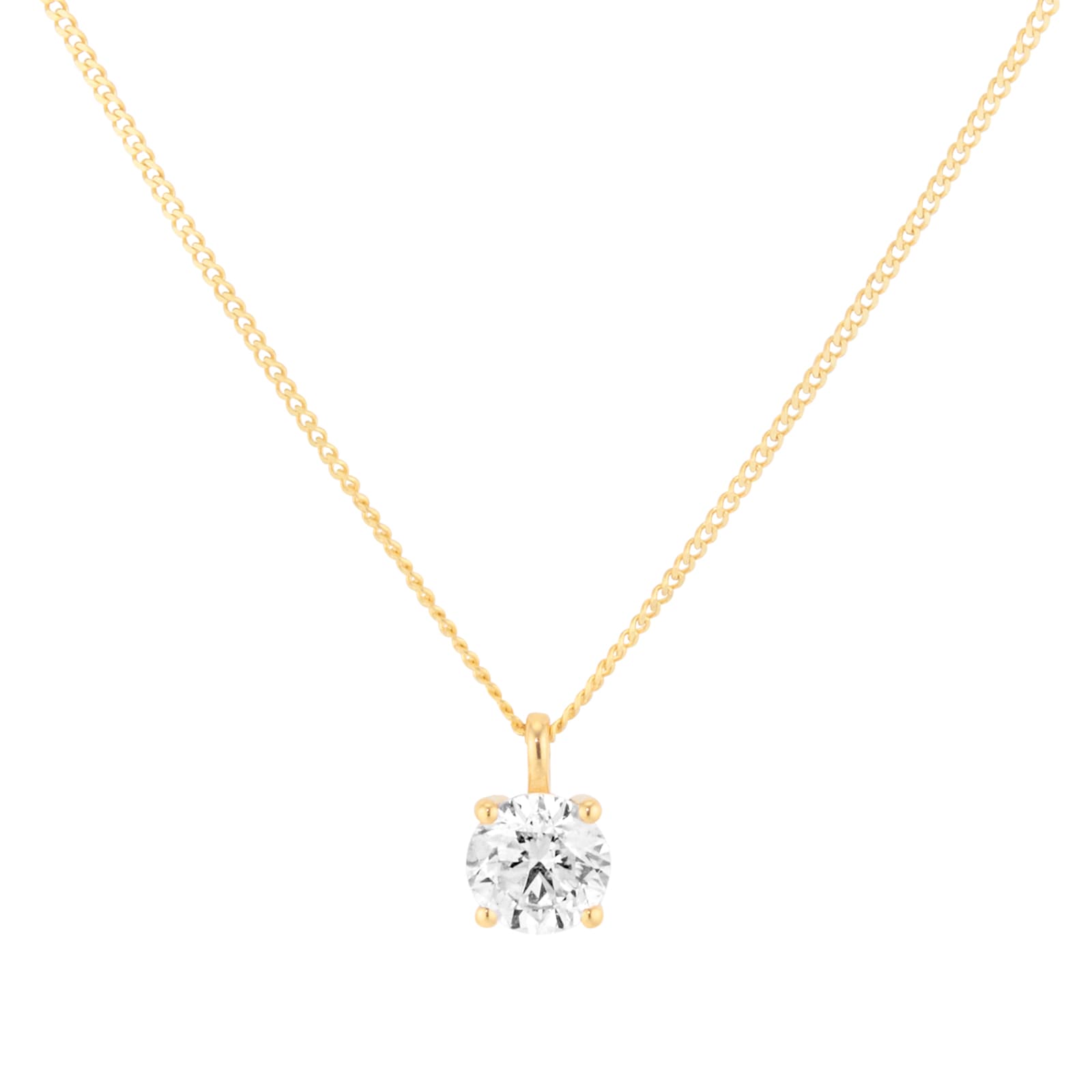 Mappin & Webb 18ct Yellow Gold 0.50cttw Round Brilliant Cut Diamond Pendant Mappin & Webb 18ct Yellow Gold 0.50cttw Round Brilliant Cut Diamond Pendant