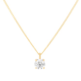 Mappin & Webb 18ct Yellow Gold 0.50cttw Round Brilliant Cut Diamond Pendant Mappin & Webb 18ct Yellow Gold 0.50cttw Round Brilliant Cut Diamond Pendant