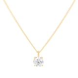Mappin & Webb 18ct Yellow Gold 0.50cttw Round Brilliant Cut Diamond Pendant
