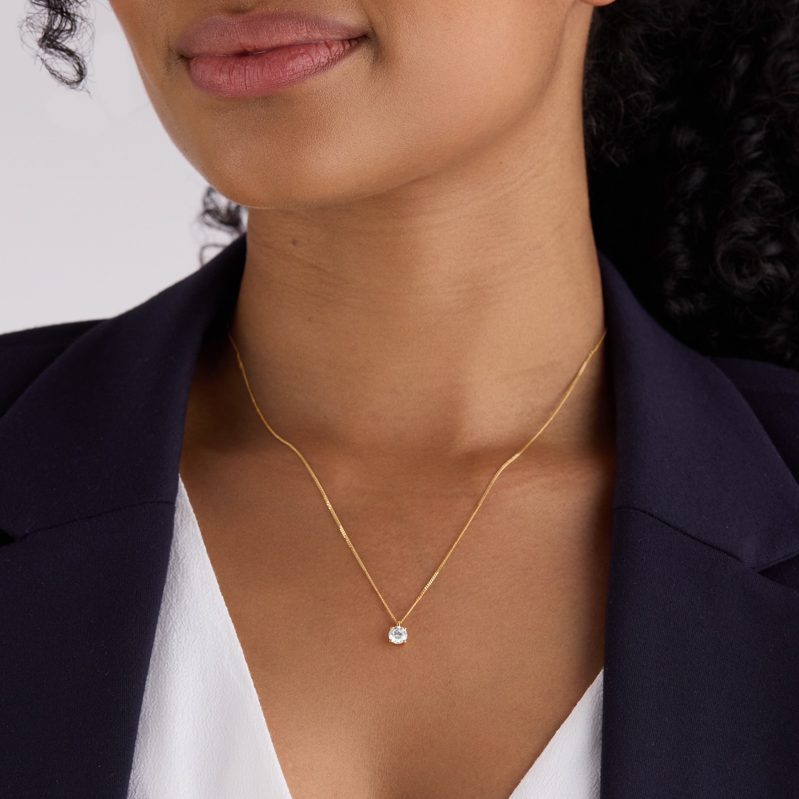 Mappin & Webb 18ct Yellow Gold 0.50cttw Round Brilliant Cut Diamond Pendant Mappin & Webb 18ct Yellow Gold 0.50cttw Round Brilliant Cut Diamond Pendant