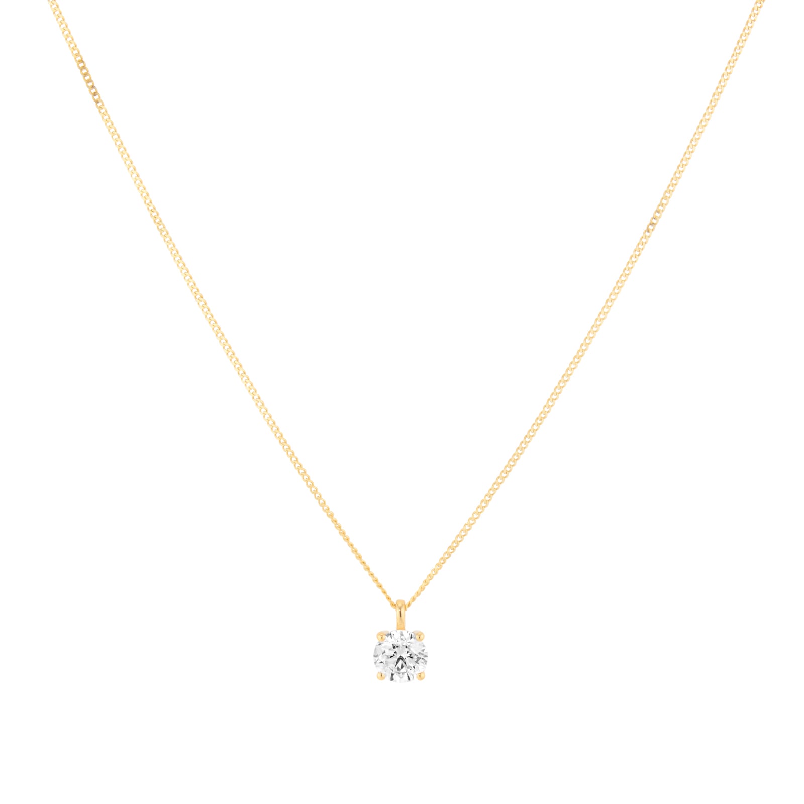 Mappin & Webb 18ct Yellow Gold 0.50cttw Round Brilliant Cut Diamond Pendant Mappin & Webb 18ct Yellow Gold 0.50cttw Round Brilliant Cut Diamond Pendant