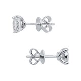Mappin & Webb Masquerade 18ct White Gold 0.67cttw Diamond Stud Earrings