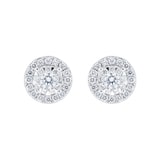 Mappin & Webb Masquerade 18ct White Gold 0.59cttw Diamond Stud Earrings
