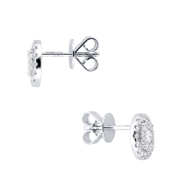 Mappin & Webb Masquerade 18ct White Gold 0.59cttw Diamond Stud Earrings