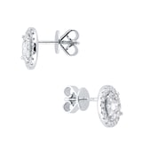 Mappin & Webb Masquerade 18ct White Gold 1.00cttw Diamond Stud Earrings