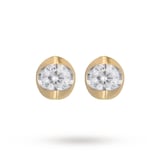 Goldsmiths 9 Carat Gold 0.15ct Tension Set Diamond Earrings