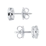 Mappin & Webb Fonteyn 18ct White Gold 0.30cttw Diamond Halo Stud Earrings