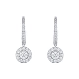 Mappin & Webb Fonteyn 18ct White Gold 0.66cttw Diamond Halo Carriage Earrings